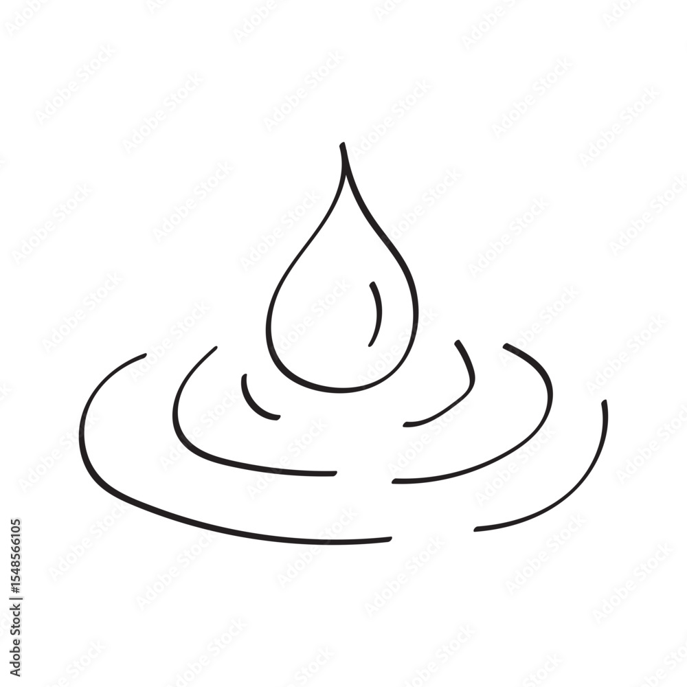 Fototapeta premium Water drops icon