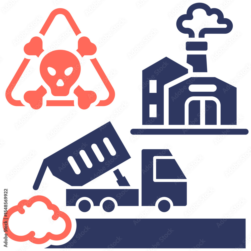 Waste Dump Site Icon Waste Dump Site Icon