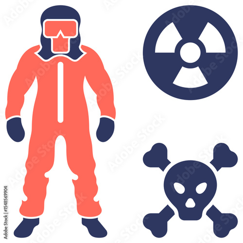 Chemical Hazard Suit Icon