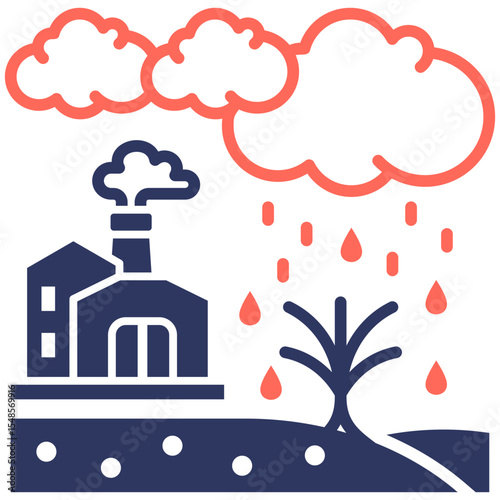 Acid Rain Icon