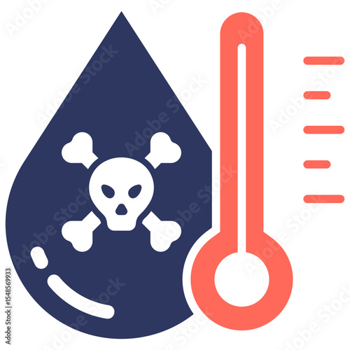 Mercury Contamination Icon