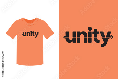 Unity t shirt design silhouette