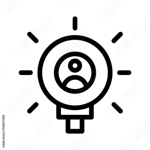 people problem solving. This is a vector single icon with a line style. Suitable for any purpose, such as website design, mobile app design, logo design, pattern design, etc.