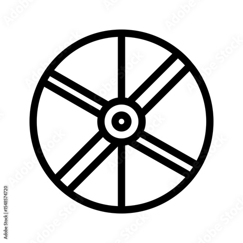 tire outline icon vector