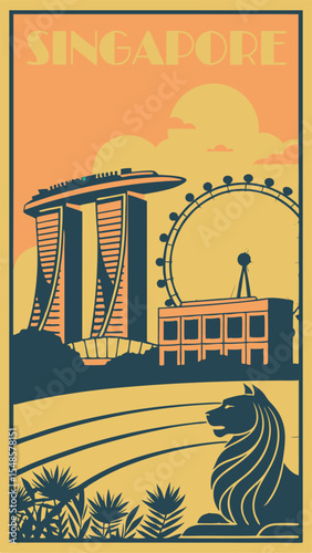 Singapore Soars - A Modern Metropolis in Minimalist Lines