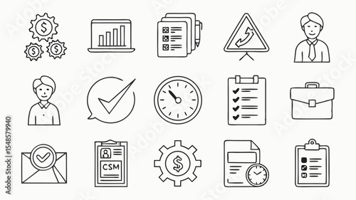 business icons set