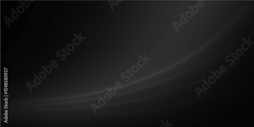 Abstract dark blue background with flowing light waves and digital lines