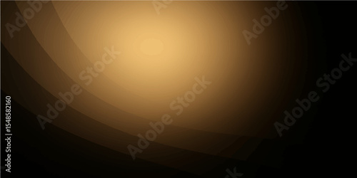 Abstract gold vector illustration with a bright, soft golden gradient and a smooth, blurred light wave pattern