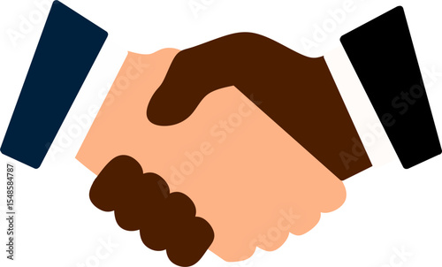 handshake icon vector illustration