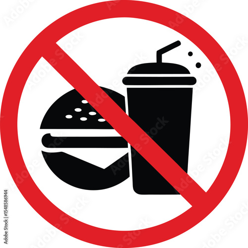 sign isolated food forbidden danger