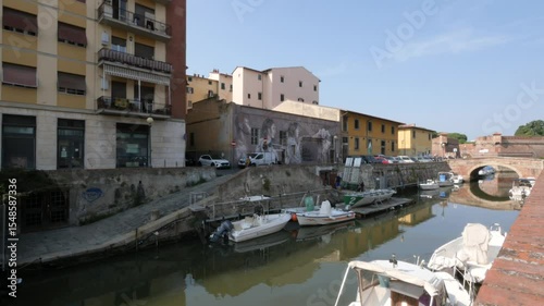 Livorno,Italy,2025,june,10th, view of the nautical section San Jacopo