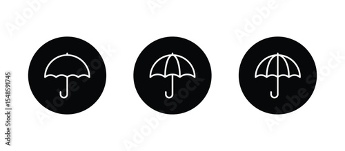 Umbrella Icon Vector for web, computer and mobile app	