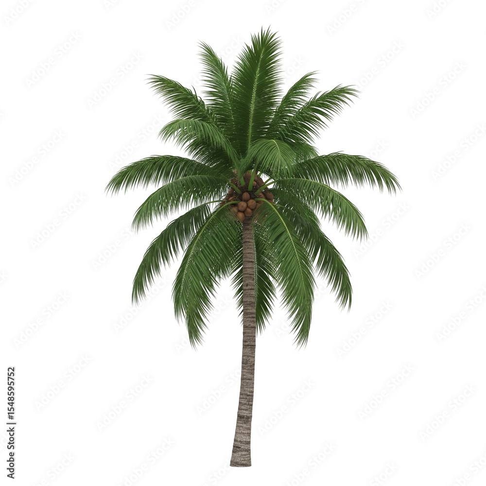 Obraz premium palm tree isolated on white
