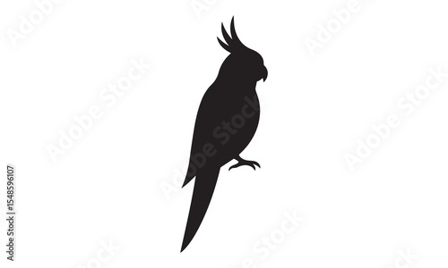 Cockatiel Bird Pet Silhouette Icon