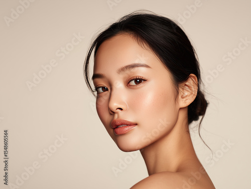 natural beauty model woman for cosmetic skincare