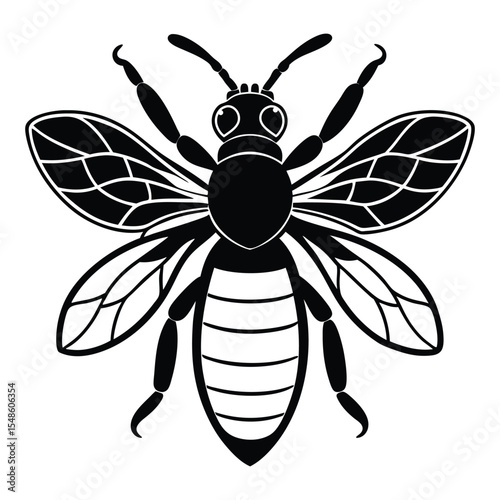 A-silhouette-bee