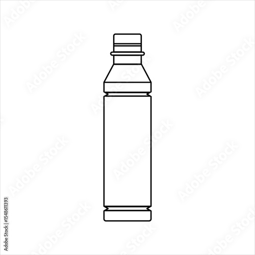LONG SIZE DRINKING BOTTLE ICON SYMBOL