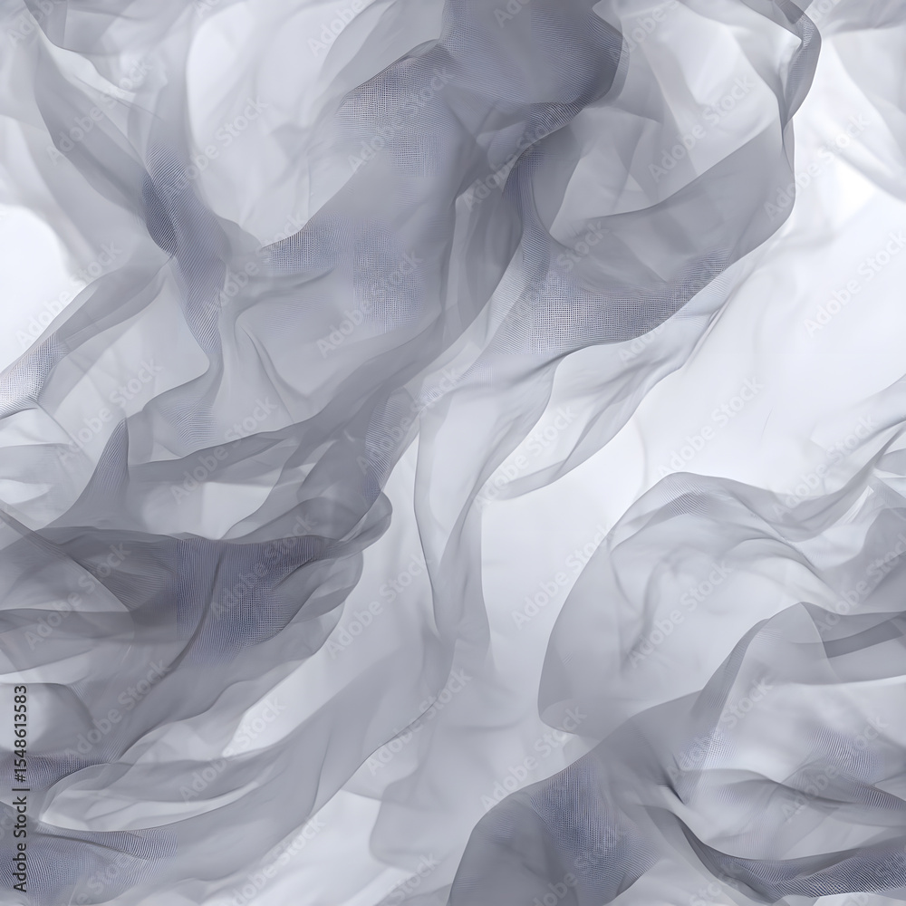 Obraz premium Abstract Flowing Translucent Fabric Background