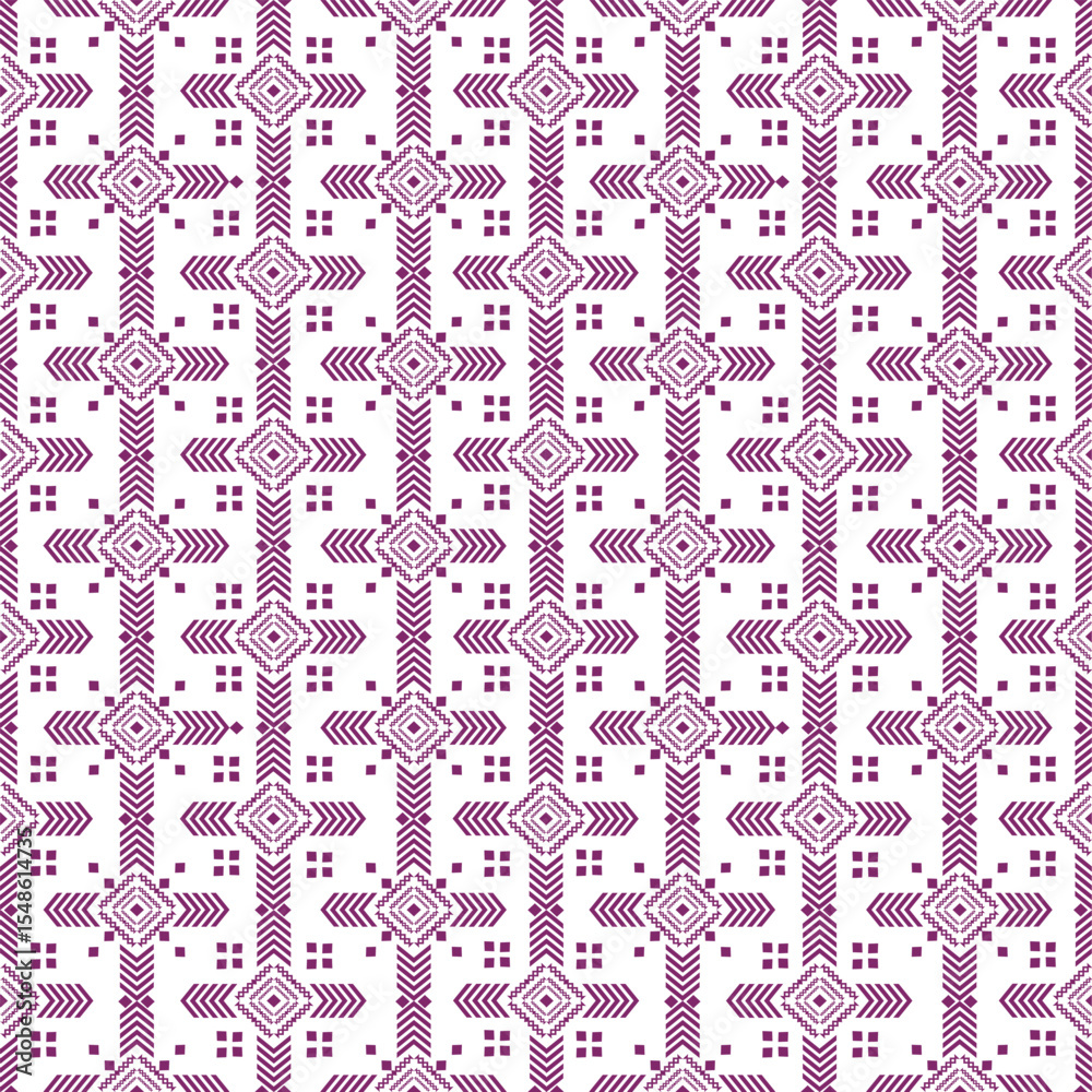 Naklejka premium Geometric pattern, white isolate background
