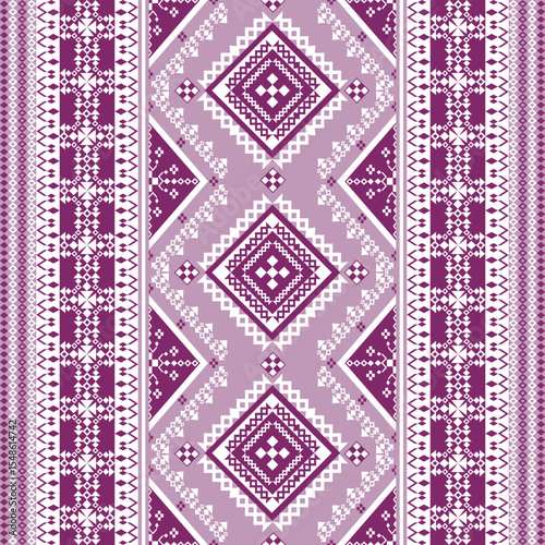 Colorful geometric pattern, white isolate background