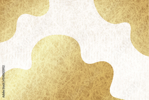 和柄　年賀状　金　背景	