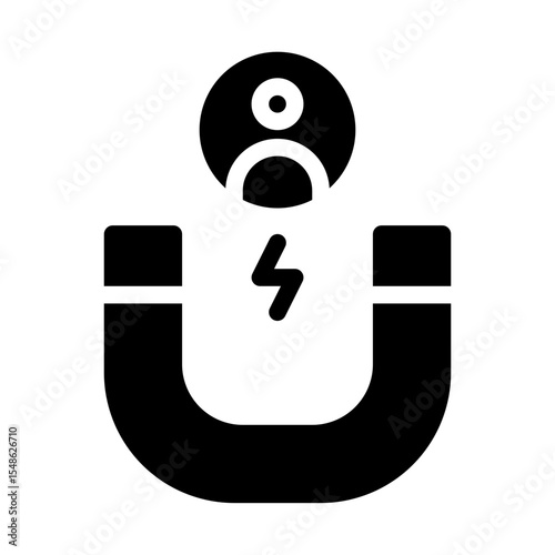 people's attraction. This is a vector single icon with a solid style. Suitable for any purpose, such as website design, mobile app design, logo design, pattern design, etc.