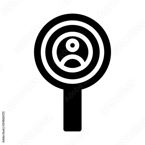 customer research. This is a vector single icon with a solid style. Suitable for any purpose, such as website design, mobile app design, logo design, pattern design, etc.