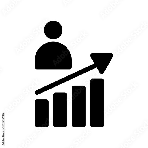 feasibility market resaerch. This is a vector single icon with a solid style. Suitable for any purpose, such as website design, mobile app design, logo design, pattern design, etc.