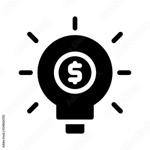 financial problem solving. This is a vector single icon with a solid style. Suitable for any purpose, such as website design, mobile app design, logo design, pattern design, etc.