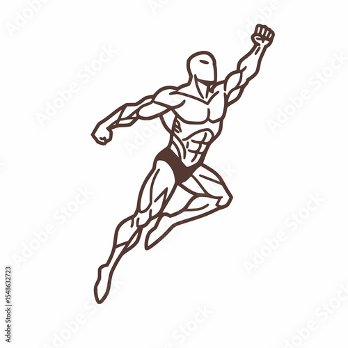 A powerful moment of a physical leap captured