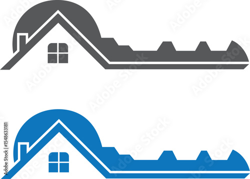 Simple key Home logo icon design vector template