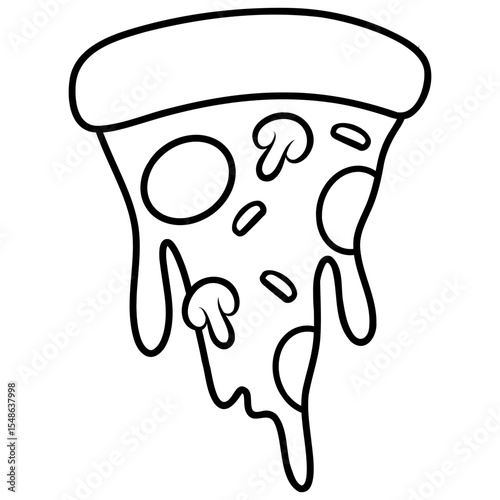 slice pizza fast food icon