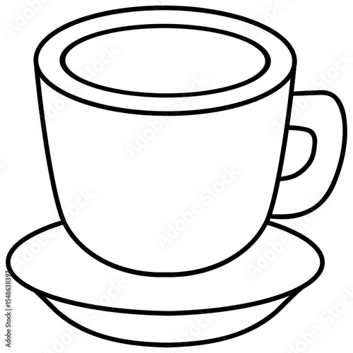 coffee cup vector icon line