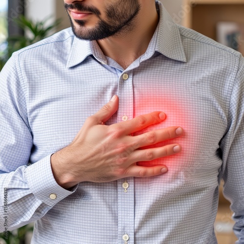 Male with chest pain