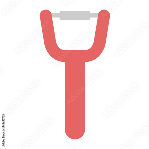 Kitchen utensils flat color icon. Vegetable peeler