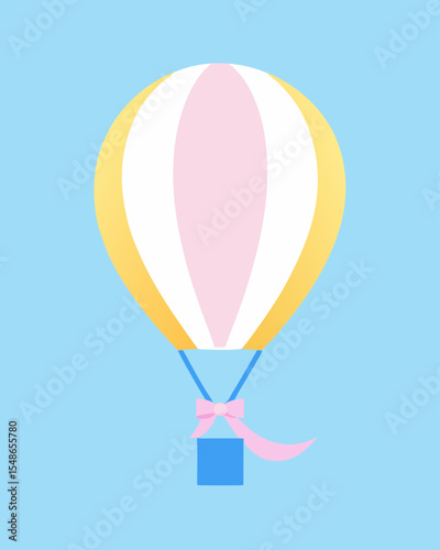 Colorful hot air balloons fly across the sky, offering a fun adventure for travel