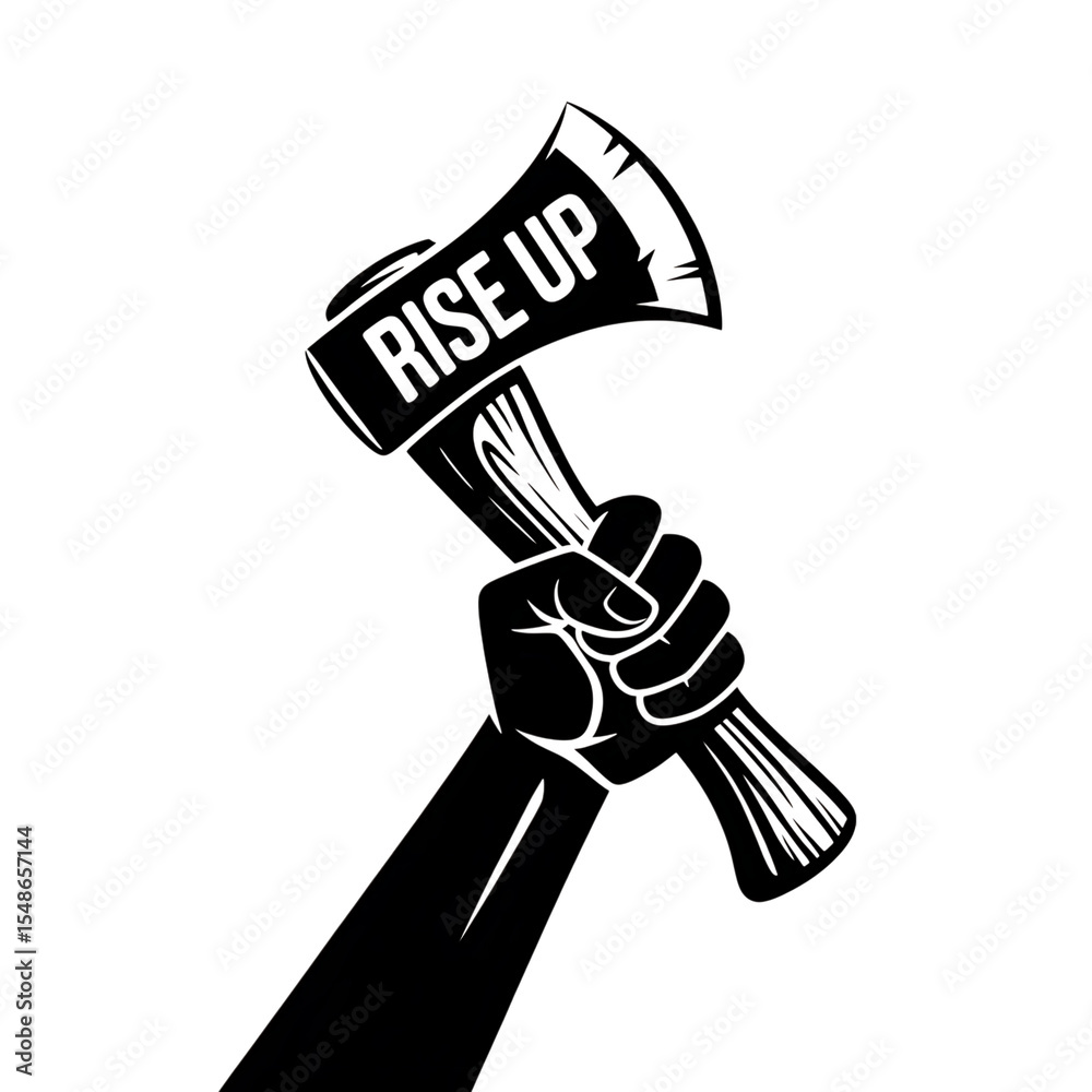 Obraz premium Rise Up with Axe