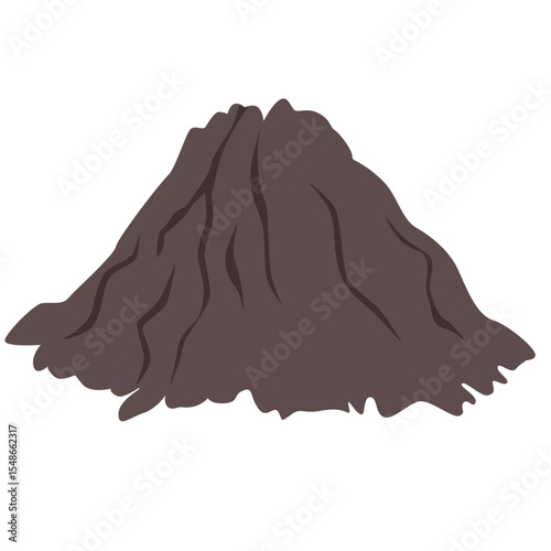  A volcano erupting with lava, symbolizing powerful earth forces, perfect for natural disaster and geology-related designs.