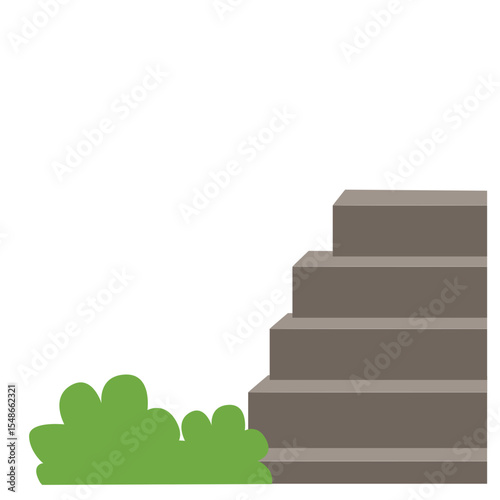 A rock with grass growing around it, representing a combination of solid geological elements and the growth of vegetation in nature.