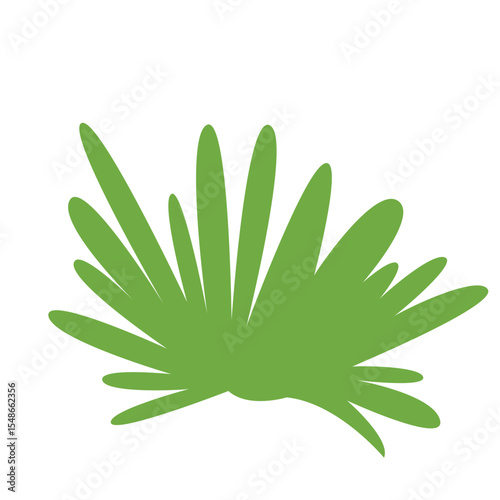 A minimalist illustration of green leaves, representing natural growth and healthy vegetation in outdoor environments.