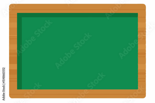 Blank Green Chalkboard Perfect for Education, Announcements, and Messages