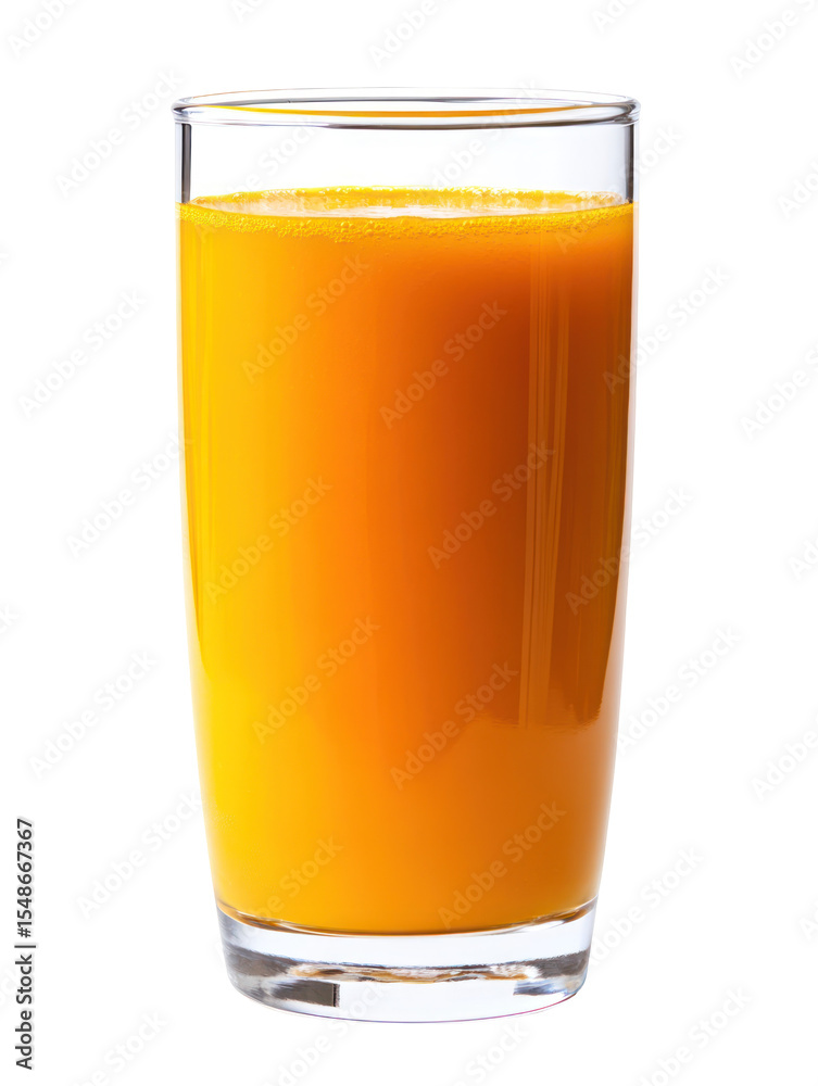 Fresh pumpkin juice – vivid color in a tall glass with splash on transparent background Fresh pumpkin juice – vivid color in a tall glass with splash on transparent background