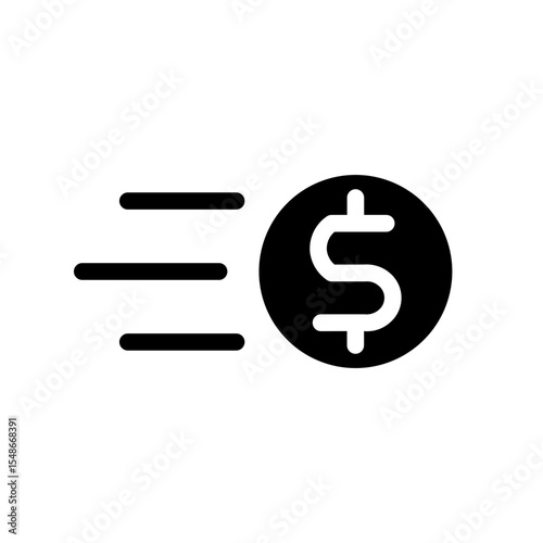money glyph icon