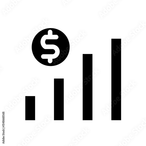 profit glyph icon