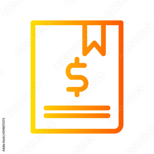 bookkeeper gradient icon
