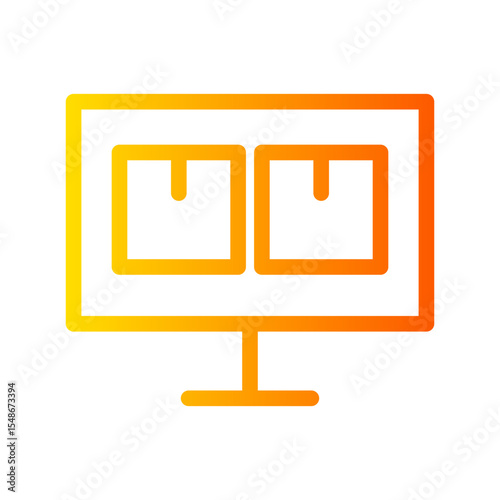 online shopping gradient icon