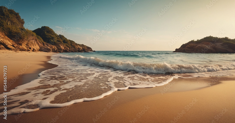 Obraz premium waves on the beach