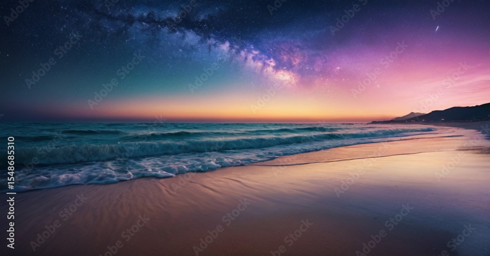 Fototapeta premium sunset on the beach