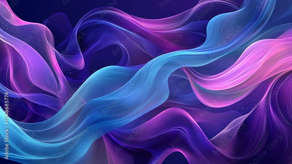 Obraz premium Abstract flowing vibrant colors (2)