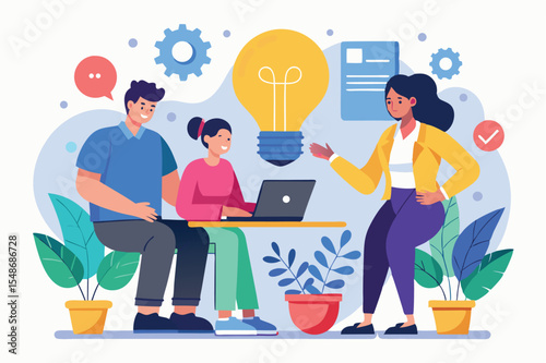 Team collaboration in a modern workspace fostering creativity and innovation among diverse professionals